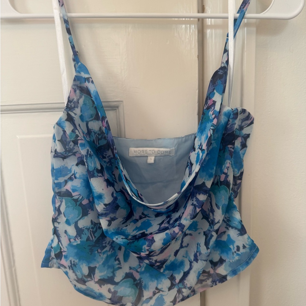 More to Come Blue Floral Camisole